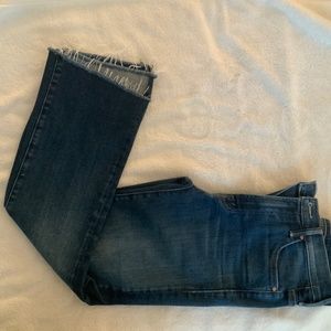 Mother Insider Crop Step Fray